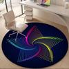 1pc Colorful Spiral Office Round Area Rug, Indoor Mat Suitable ForOffice, Under Office Chairs Bedroom Living Room Home Decor, D106
