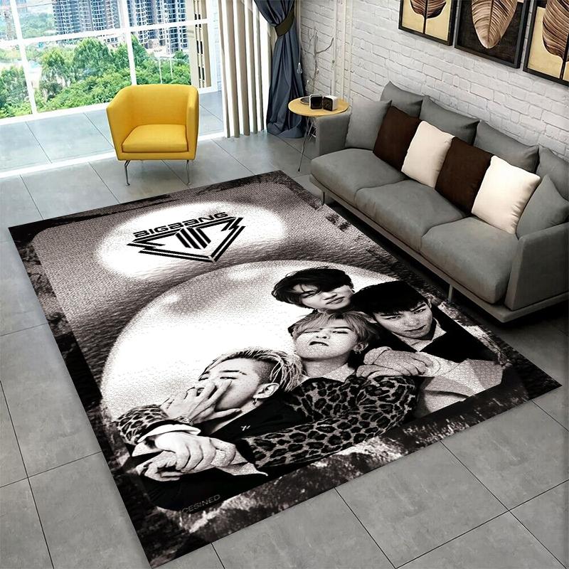 Kpop Bigbang G Dragon Music Star Carpet Rug for Playroom Bedroom Living Room Sofa Home Decor,kid Area Rug Non-slip Floor Mat