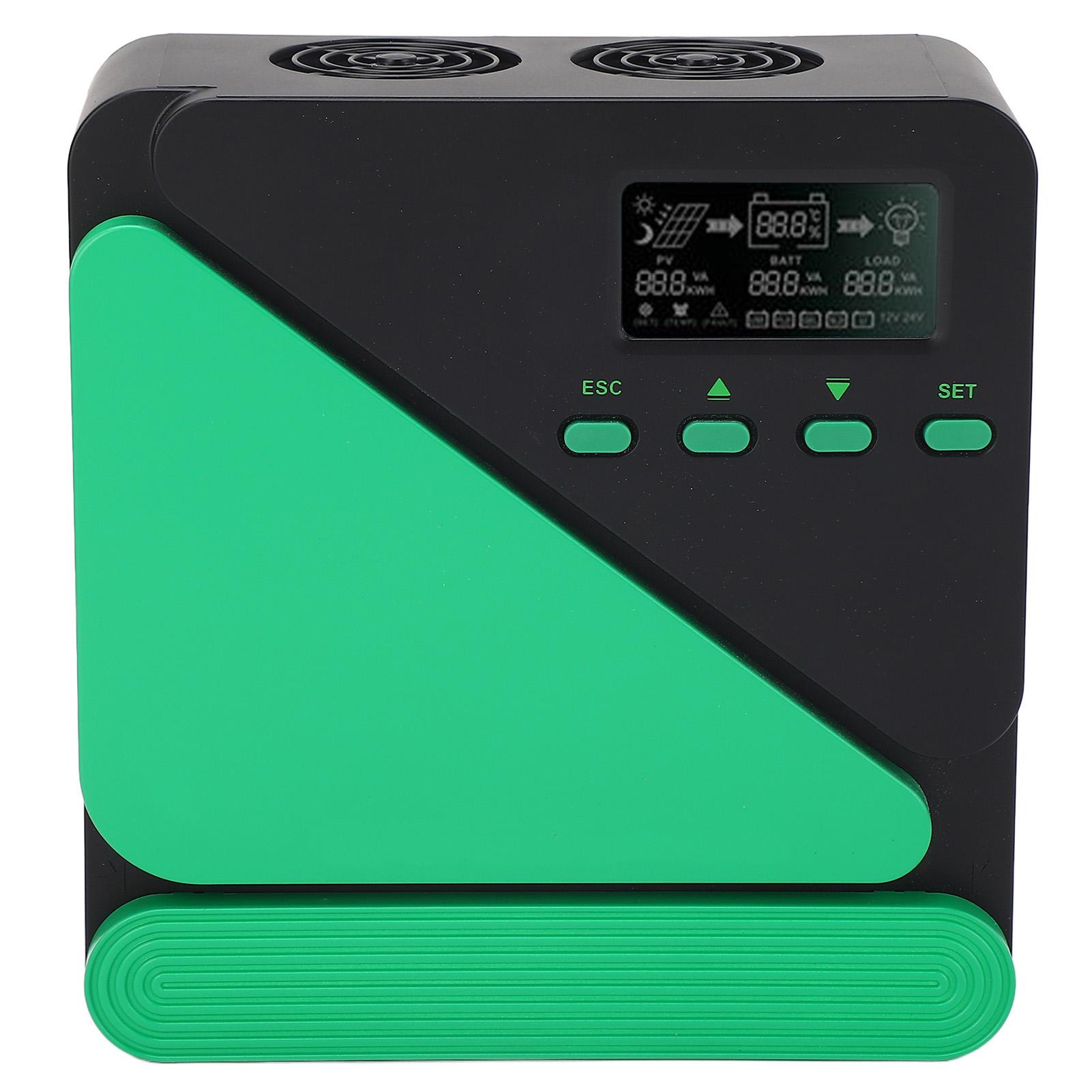 

MPPT Solar Charge Controller 12V 24V Auto Solar Panel Regulator with Backlight LCD Display Dual 5V 3A USB Port 40A