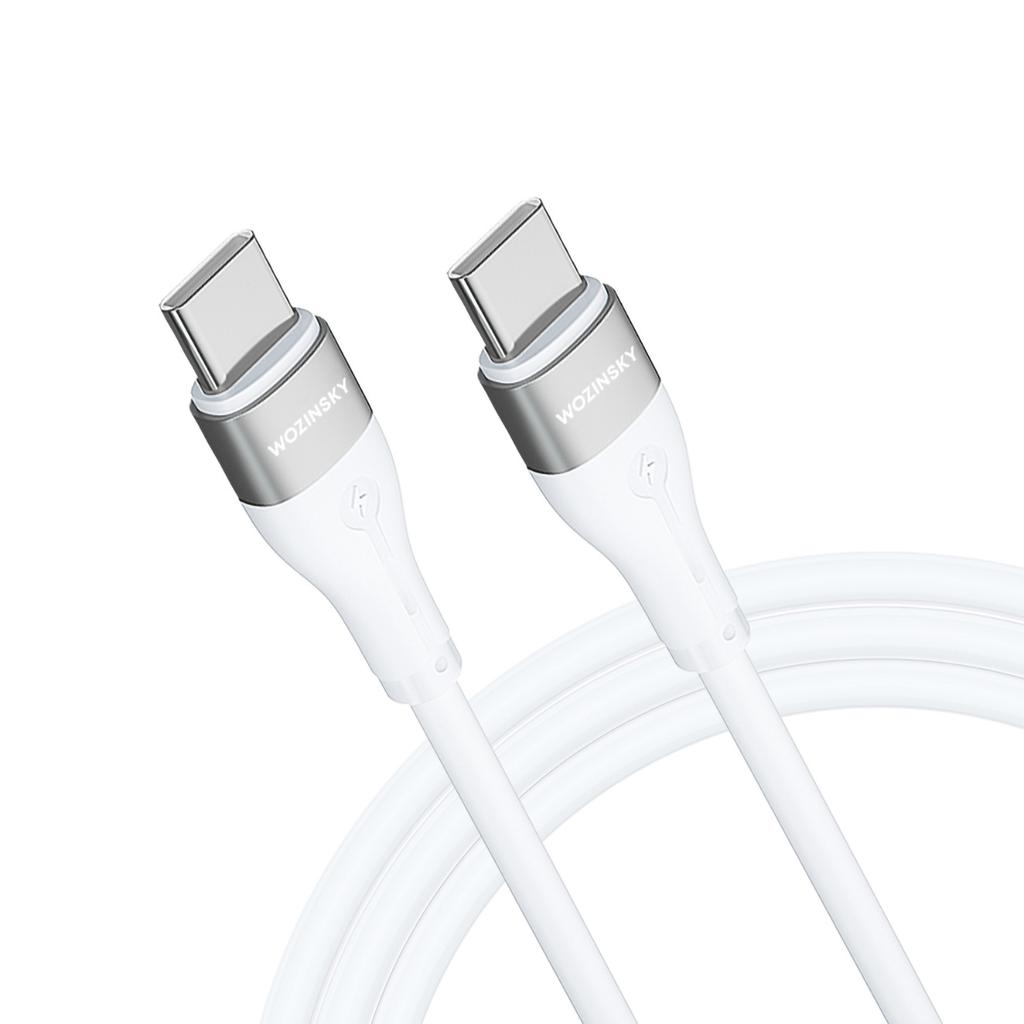 Wozinsky WSTCC2 USB-C To USB-C PD 65W Charging Cable, 2M - White