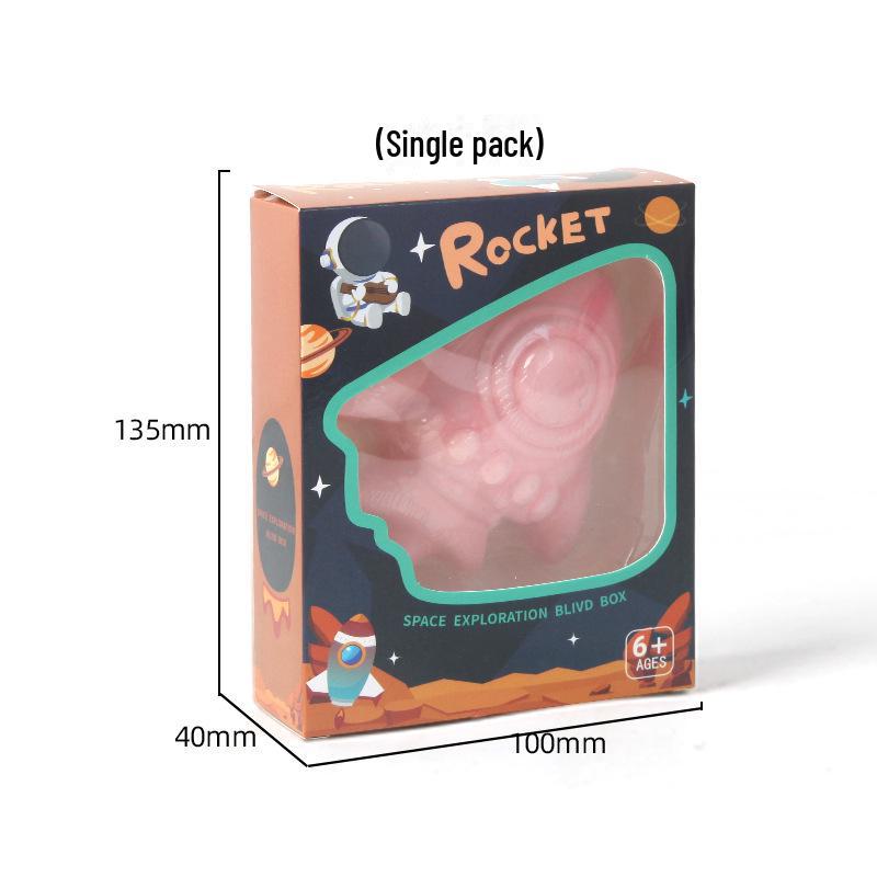 Children's Gem Fossil Excavation Toy: Astronaut Rocket Treasure Hunt Blind Box