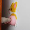 1 par de adesivos de parede 3D de animais para carro, adesivo para porta de carro, prevenção de colisões, bumbum fofo, corpo, anti-riscos, decoração para casa, anti-colisão