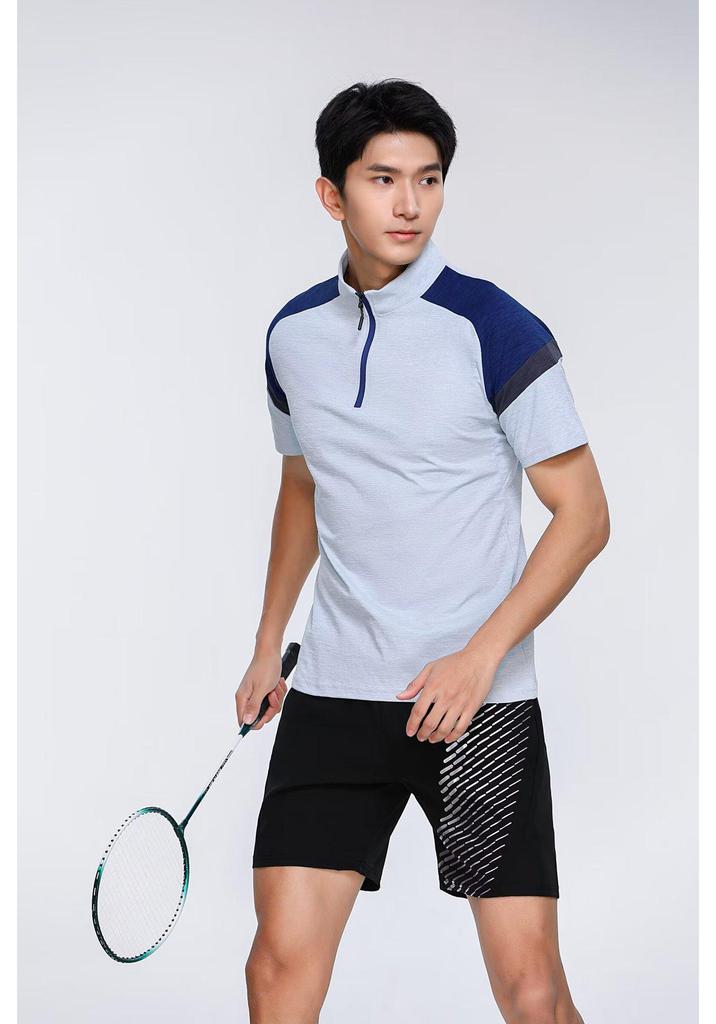 Adult & Children's Quick Dry Half-Zip Sports T-shirt for Table Tennis, Badminton & Fitness
