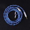 LINSOUL Euphrosyne Litz6 Type Silver Plated Cable Earphone Upgrade Cable 5N-OCC (Blue-Black, 2.5mm-MMCX)