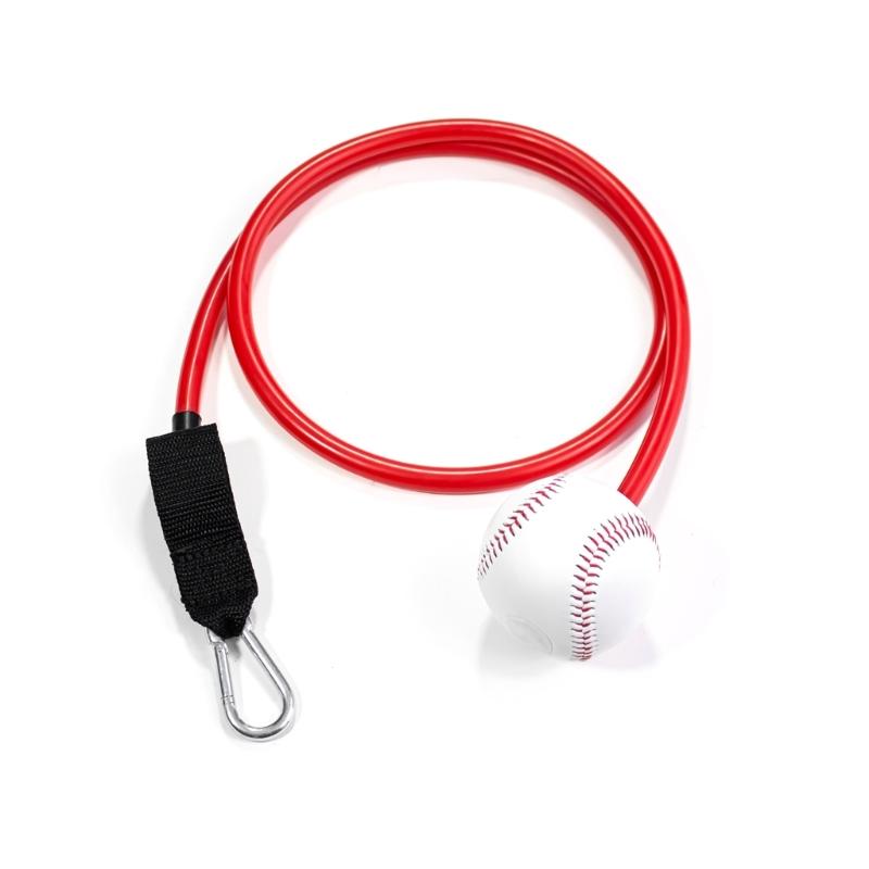 Baseball Exercise Band with Interchangeable Baseball Grip, Resistance Band Baseball Rubber Baseball Throwing Trainer