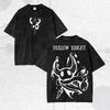 Maglietta Hollow Shirt KnighT, Maglietta Gamer 2 Lati, Maglietta HorneT Never lose Hope, Top T-shirt Lavata Estiva da Uomo e Donna