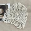 Pearls Beads Mesh Snood Hair Net Solid Color Women Headbands  Hair Accessories