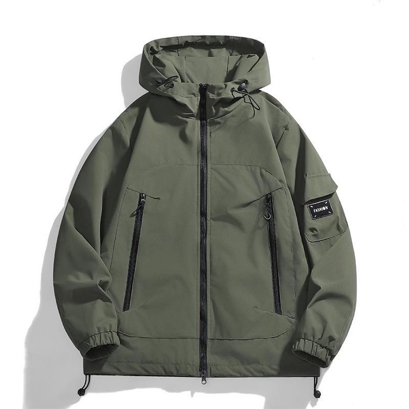 2025 Trendy Windproof & Waterproof Hooded Mountaineering Jacket - Unisex Spring/Autumn Outdoor Hiking & Fishing Outerwear