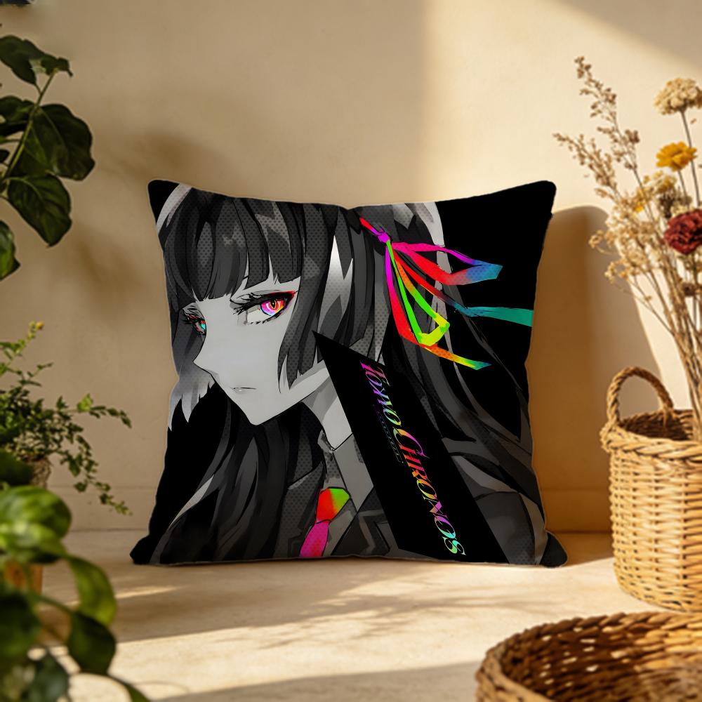 Hot Ttokyo chronosful Cushion Cover Versatile DoubleSided Pillow Case Fit for Sofa Bed Car  Daily Decor