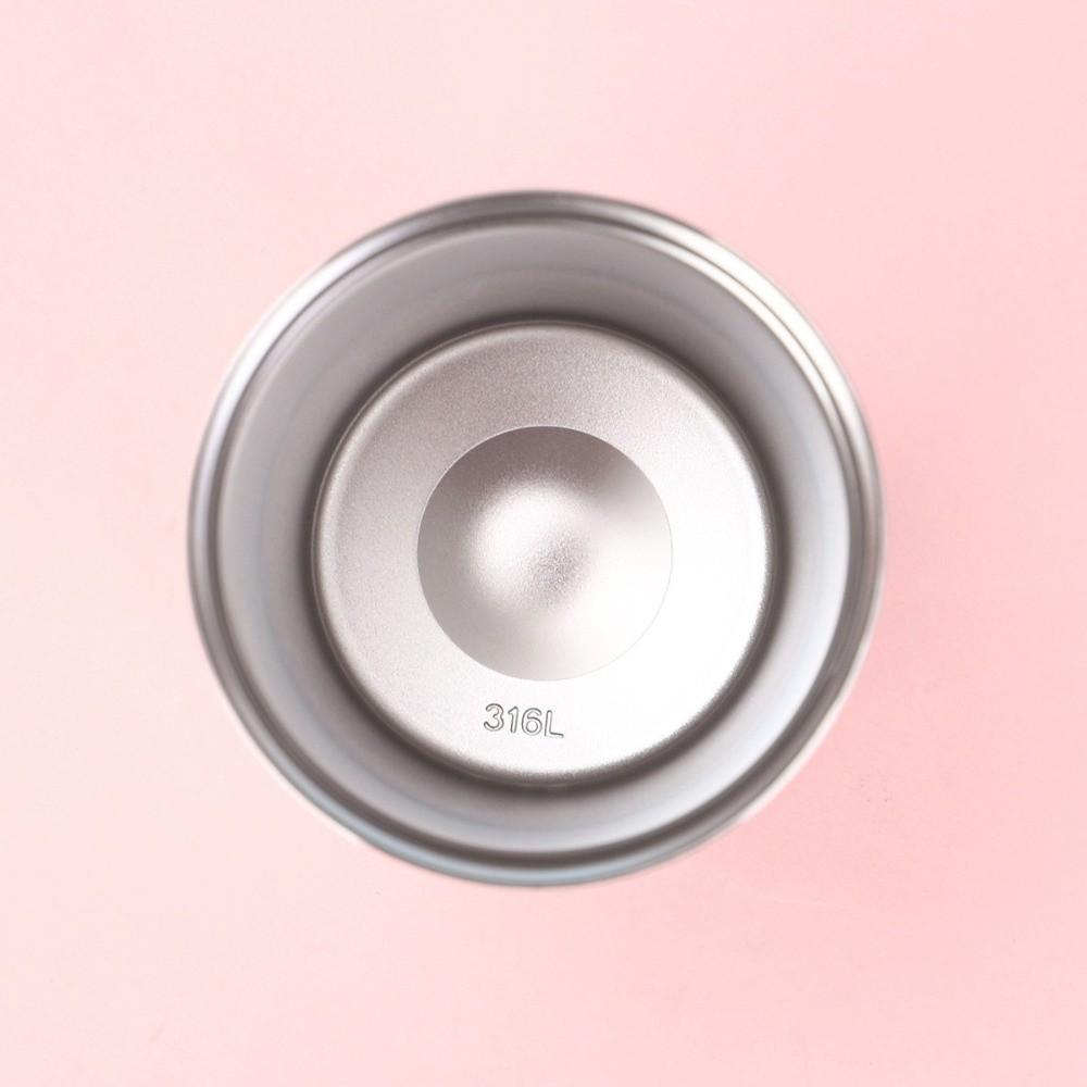 Leak-Proof Vacuum Straw Cup Cartoon Coffee Cup Portable Double Drink Insulated Cup  Daily Use