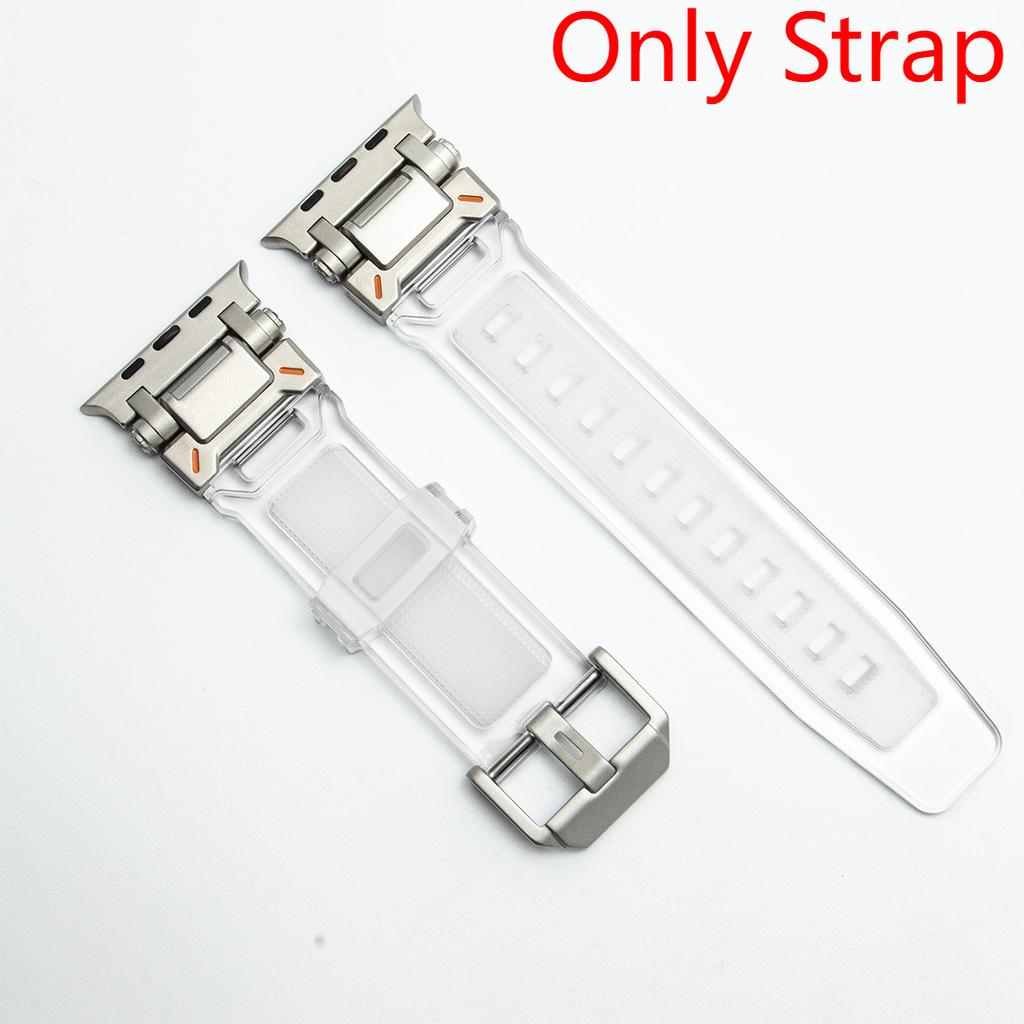 Strap/Metal case for Apple Watch Ultra 2 1 Rubber Loop Band 49mm Silicone Bracelet for IWatch Series 10 9 8 7 45mm 6 5 4 Se 44mm