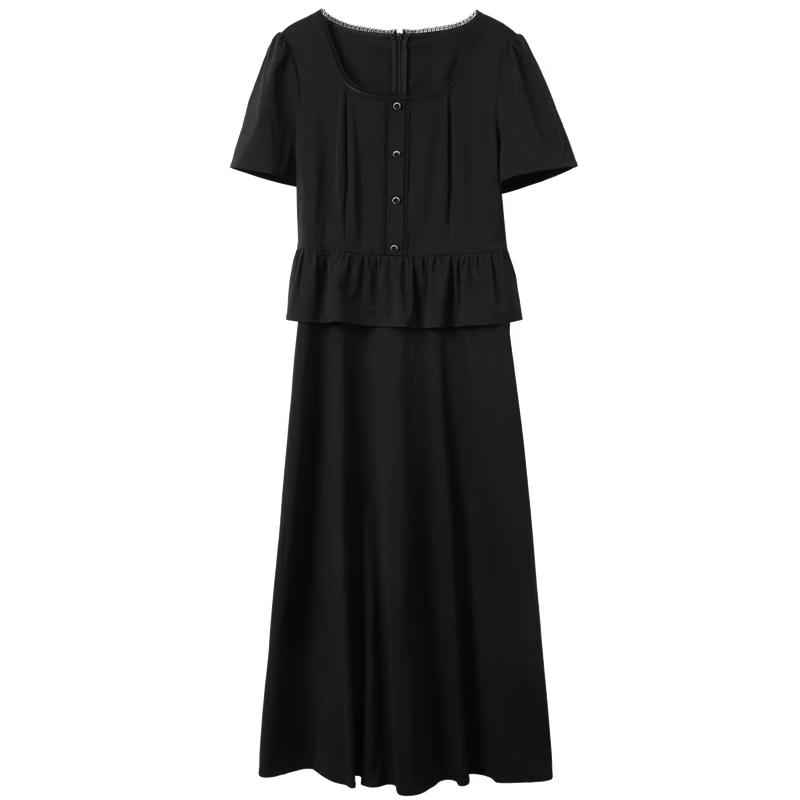 Sancai Summer 2026 Plus Size Square Neck A-Line Dress XXL