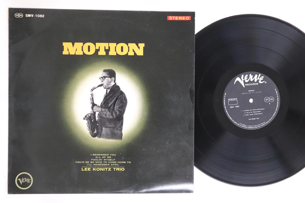 LP Record LEE KONITZ TRIO - Motion SMV1082 VERVE Japan Jazz Used