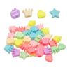 Assorted Pastel Pattern Beads 1 To 1.3 Cm 40 G