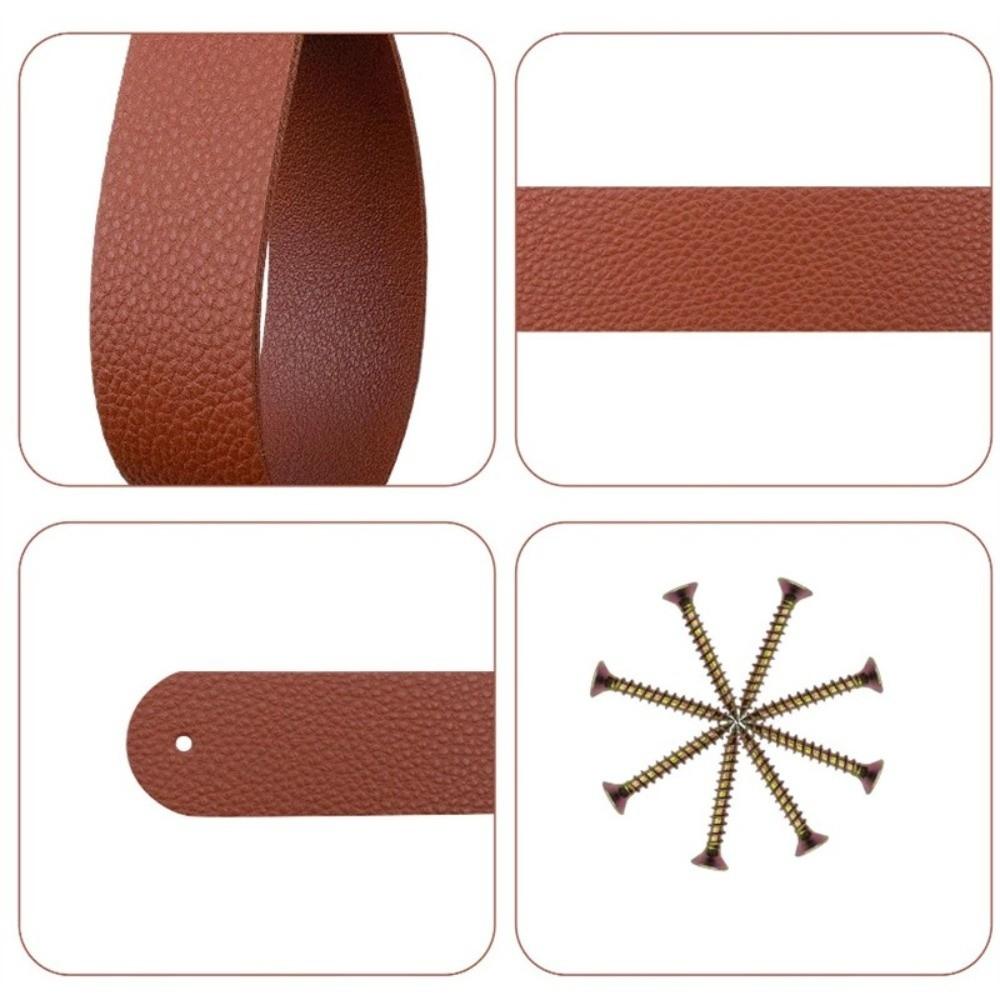 4PCS PU Leather Leather Curtain Brackets Wall Mounted Strap Hooks  Kitchen Decor