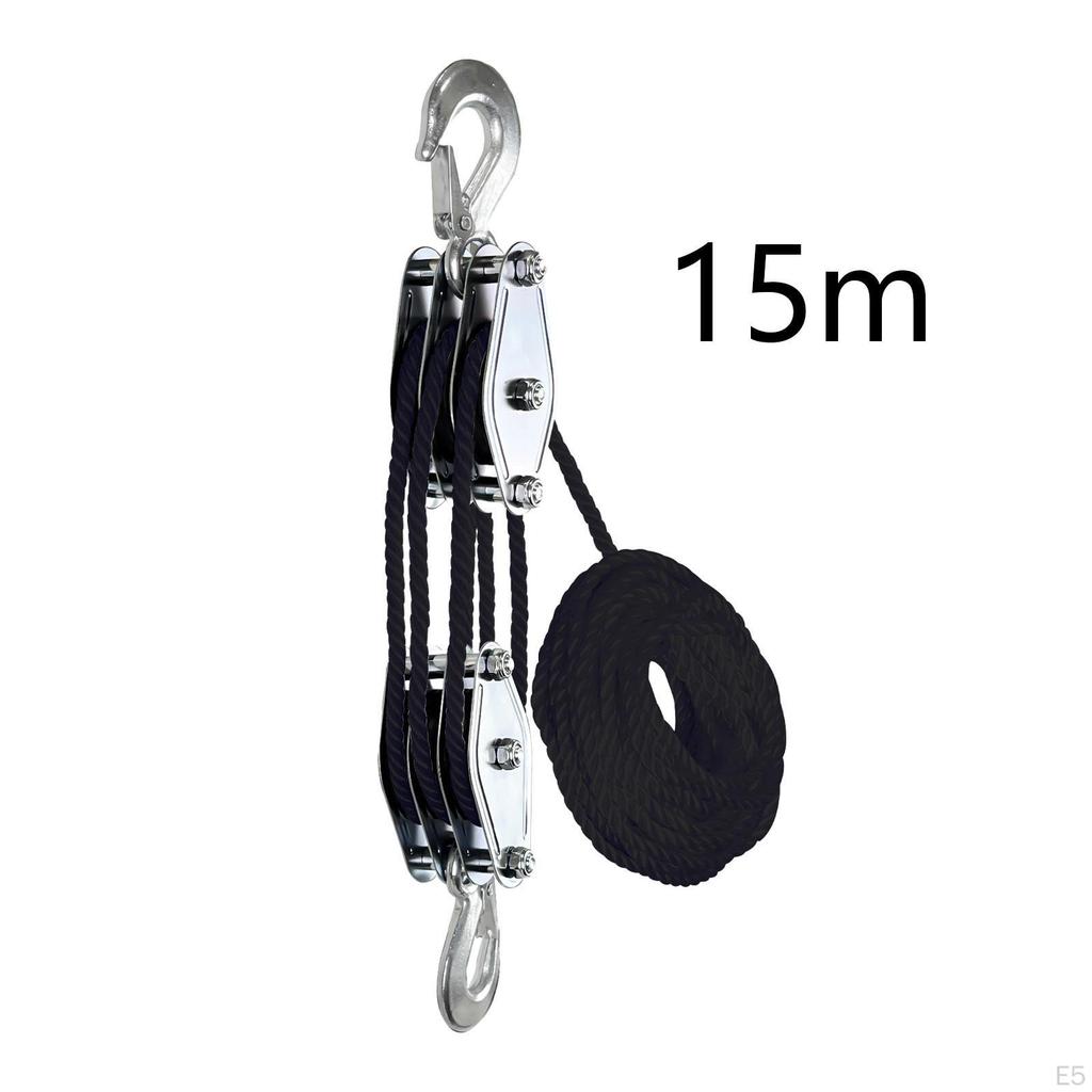 Lift for Heavy Loads, Rotating Pulley Made of Steel