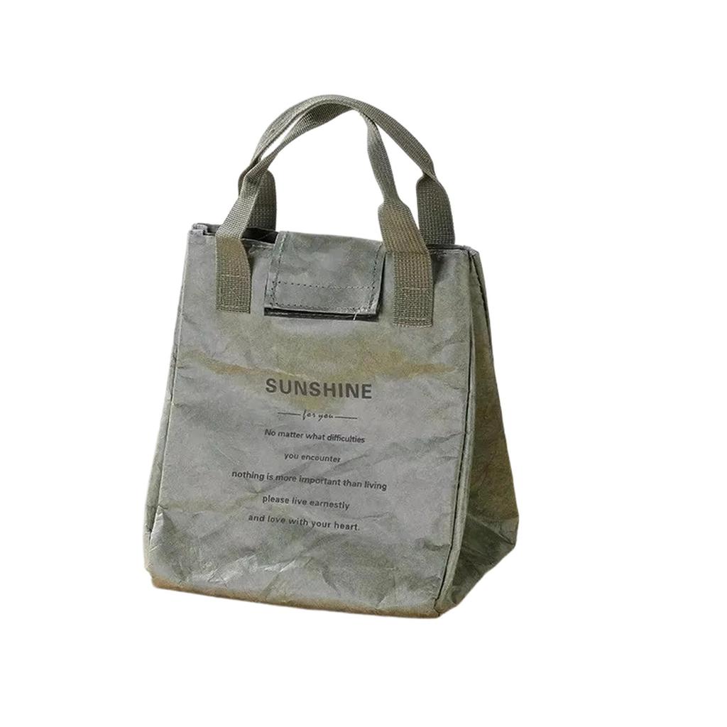 Large Capacity Insulated Lunch Bag, Aluminum Foil Thermal Bento Tote for Work & Food Delivery