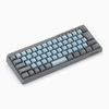 Diatec FILCO Majestouch MINILA-R Convertible Keyboard with Wire Key Puller, Japanese Layout, Silent Switches (Pink), Sky Gray (FFBTR66MPS/NSG-AKP)