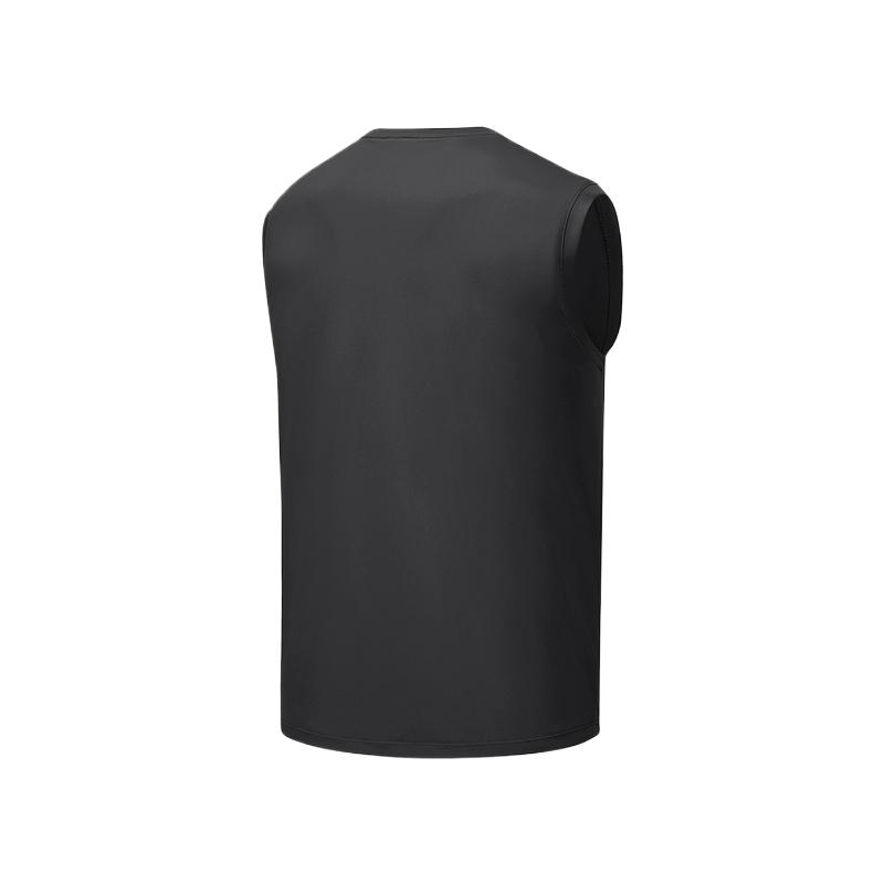 Skechers Comfortable Soft Casual Versatile Vest Men tops Carbon-Black P225M158-0018