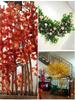 Artificial Red Maple, Ginkgo, Birch, Banyan, Elm Leaves for Landscaping