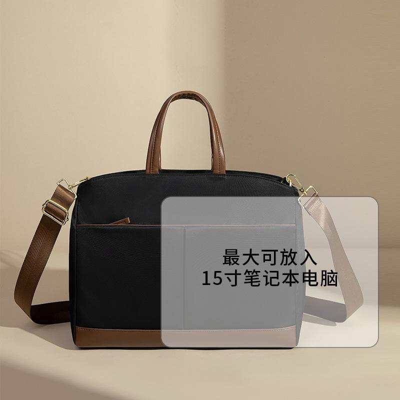 

TS JYL laptop bag,Large 15 16 Inch Laptop Bag 2024 Hand Crossbody Briefcase Canvas Tote OneSize чорний