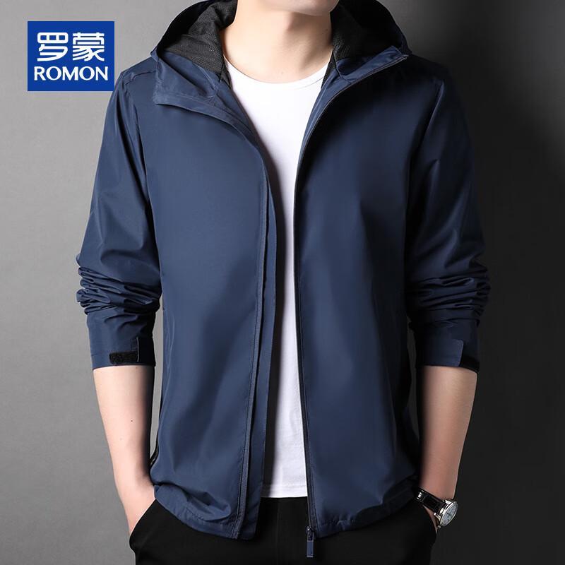 ROMON Men's Casual Outdoor Hooded Jacket