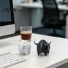 Escultura Decorativa para el Hogar Figura de Toro Impresa en 3D, Mini Estatua de Animal, Figuras Coleccionables Adorno de Escritorio para Estante, Hogar, Oficina, Escritorio