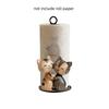 Cat Dog Christmas Tissue Holder Wooden Vertical Napkins Rack Tissue Storage Rack  Countertop