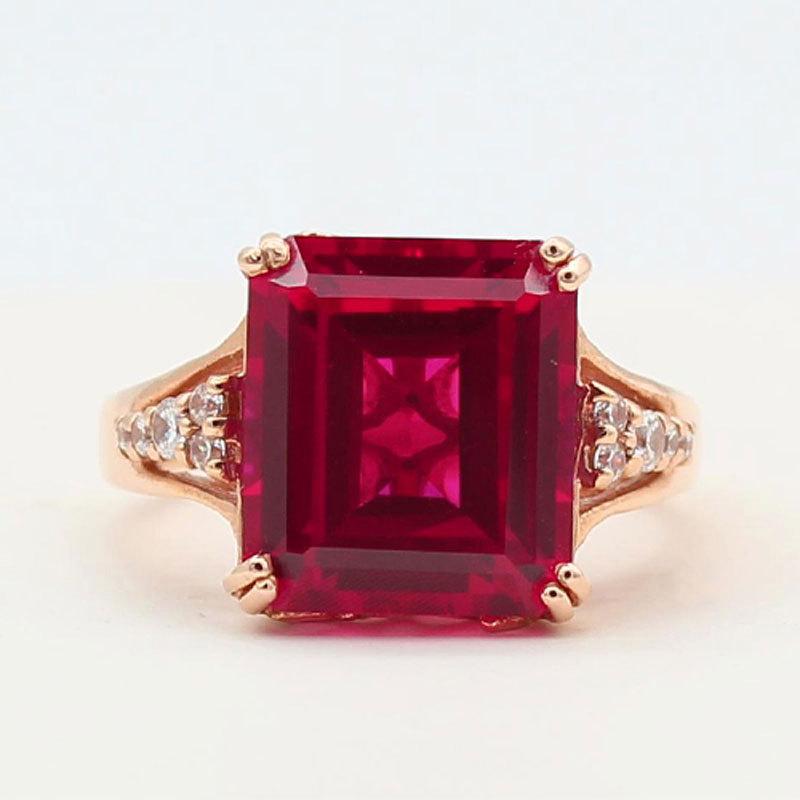 Color Gold Purple Gold Smart Zircon Ring Adjustment Classic Rose Gold Plated Ring Light Luxury