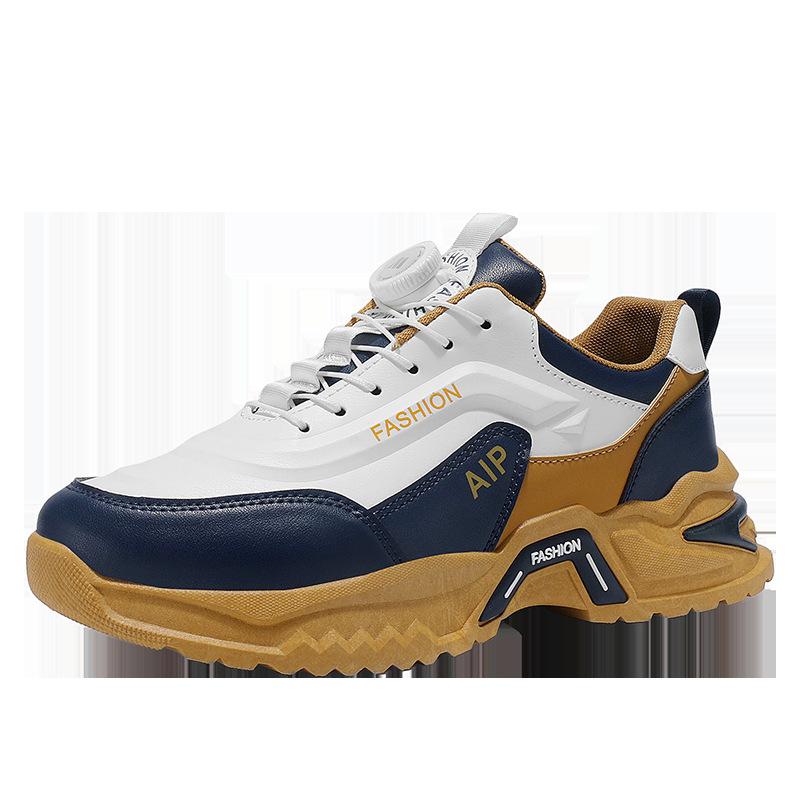 

Student Mens Rotating-buckle Sports Running Shoes Four Season Men Casual Sneakers Outdoor Non Slip Tennis Training Shoes 39 хаки
