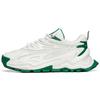 Platform Cushioning Slip Resistant Abrasion Resistant Low Top Chunky Sneakers Men's White Green 112148880R-5