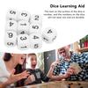 20PCS 6 Sided Number Dice Plastic 16mm Round Corner Polyhedral Dice Set for Numeral Teaching Board Games