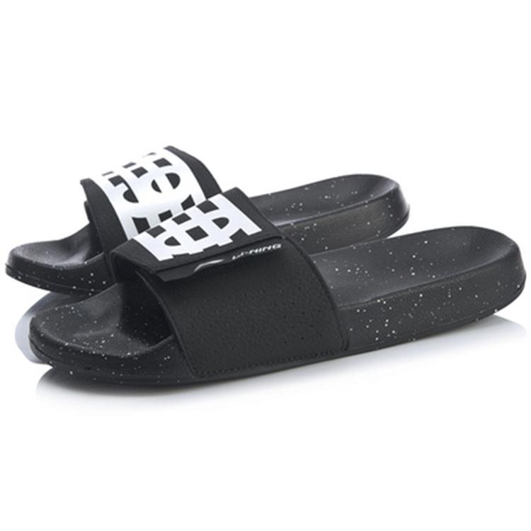 Disney x Li Ning Quiet Slide Slippers Men's Black AGAQ023-4