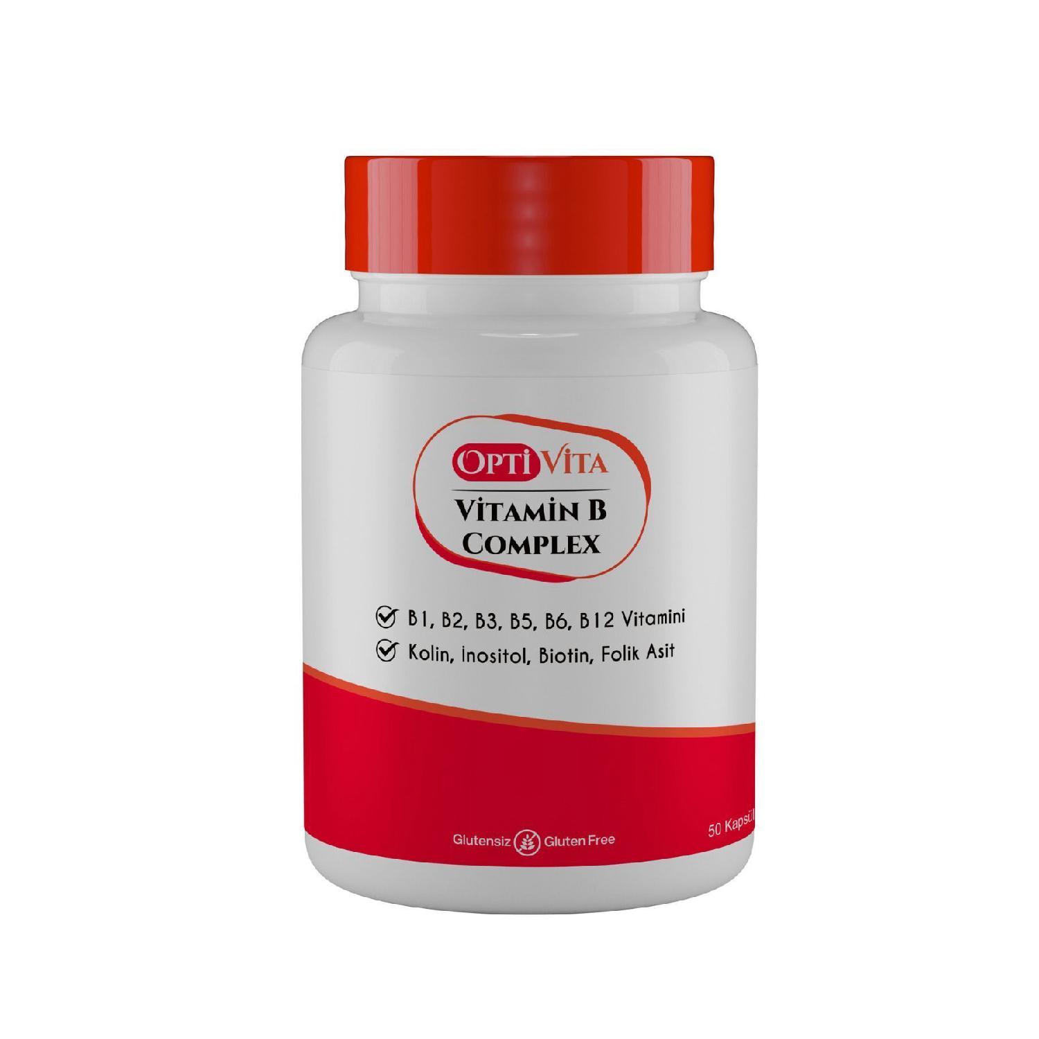 

Vitamin B Complex 50 Capsule B1, B2, B3, B5, B6, B12 Vitamins, Choline, Inositol, Folic Acid, Biotin