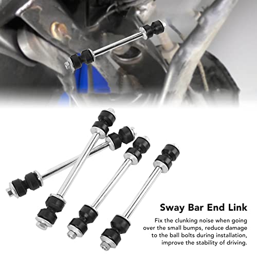 Qiilu Front and Rear Sway Bar Links, 4-Piece Suspension Stabilizer Bar Link Kit (K7275) for Ford Explorer 2006-2010, Replacement