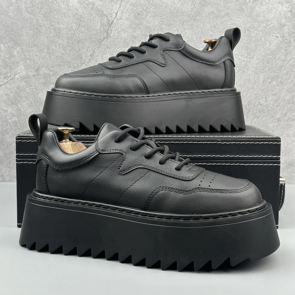 New High Quality Men's Shoes Thick Soled Height Increasing Casual Skateboarding Shoes for Youth Outdoor Running Sports Shoes