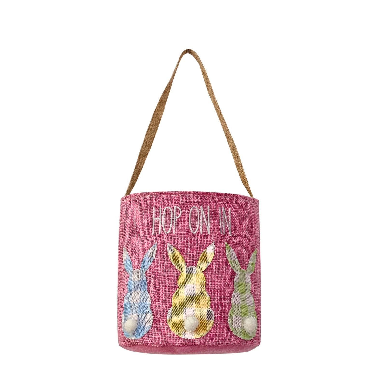 Basket Decoration Bow Storage Basket Portable Bucket Home Textile Storage Decor One Size