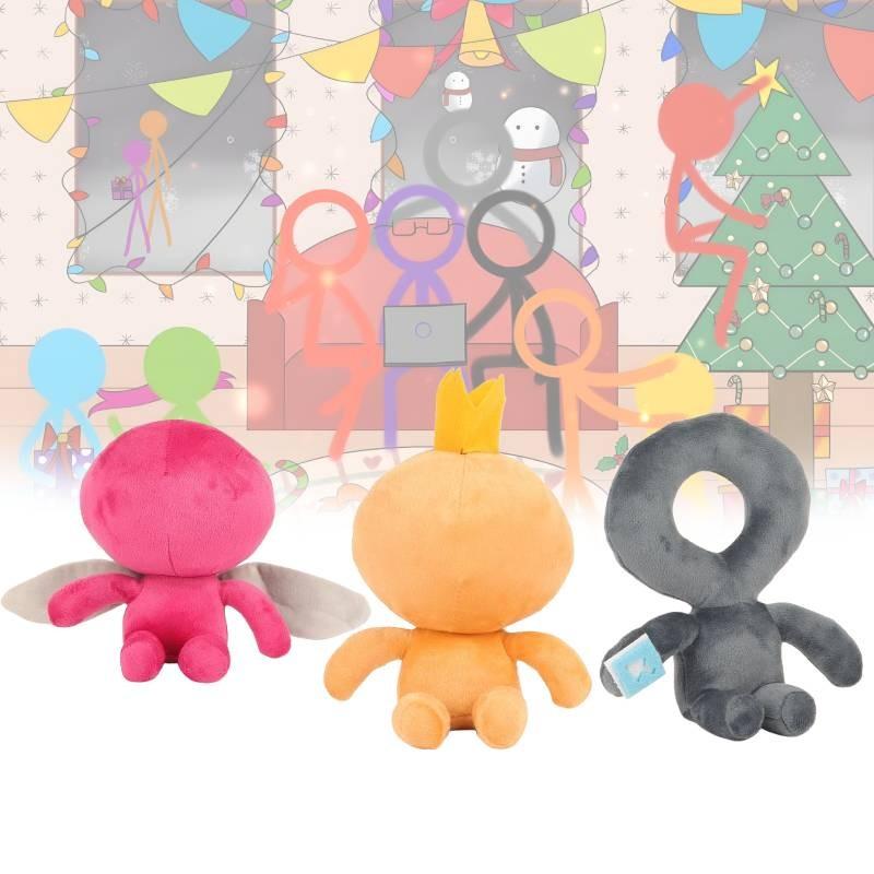 Entzückende Youtooz Alan Becker Plüschpuppe mit niedlichem Strichmännchen-Design, 20 cm groß