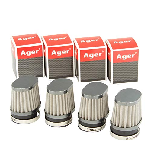 

Ager Овальный силовой фильтр, Цвет оружейной стали x Нержавеющая сталь, 2,0 дюйма (50 мм), 4 шт 50mm