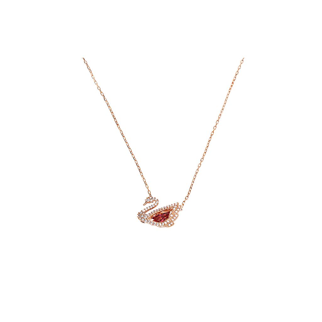 Swarovski Alloy Necklaces Womens Rose Gold