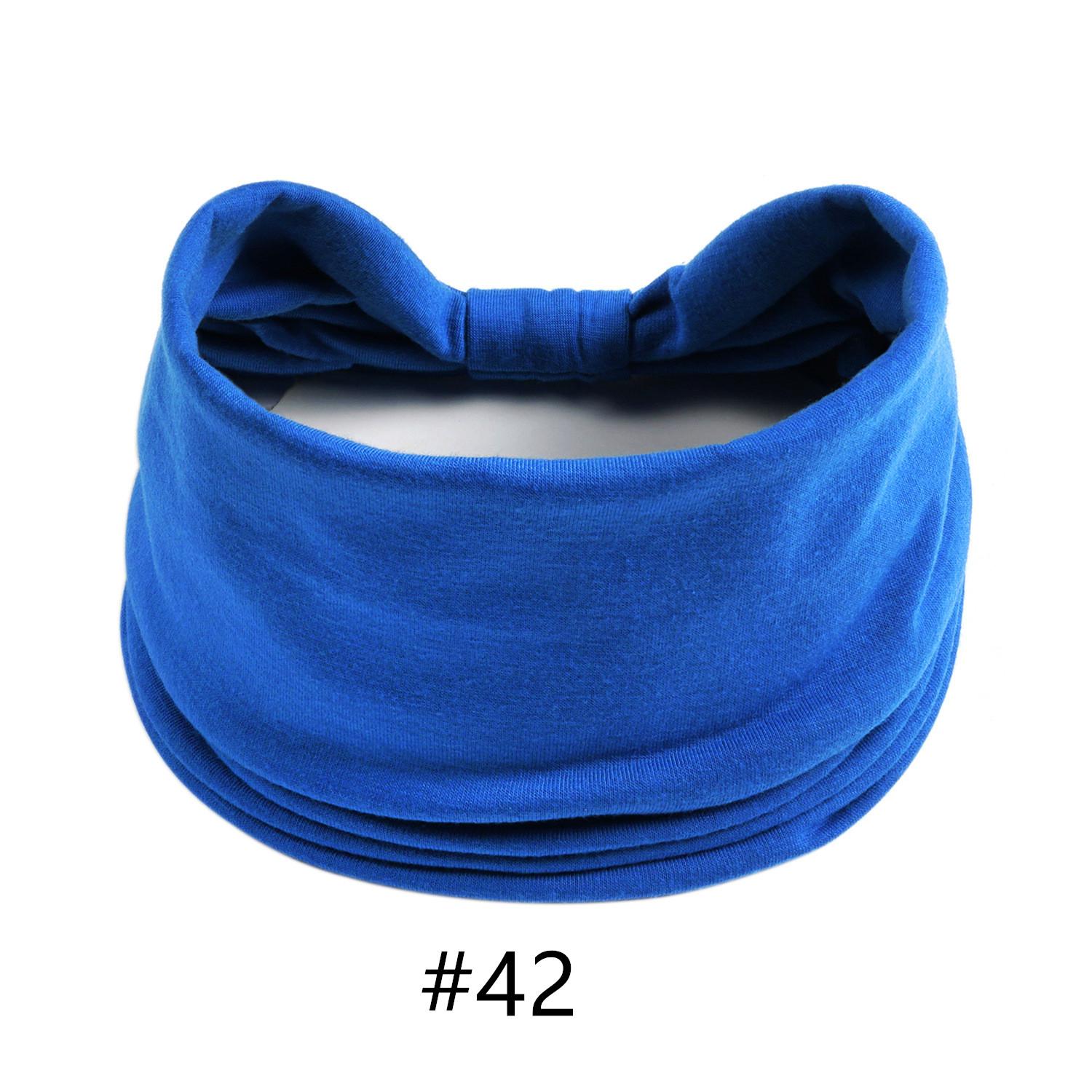 

Тюрбан для голови Одноколірні вузли Широкі пов язки для жінок М які бавовняні спортивні еластичні гумки для волосся Аксесуари Бандана для йоги Бандаж