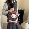 Fashion Leopard Print Boys And Girls Backpack Kindergarten Baby Small Schoolbag Cute Plush Cat Children'S Backpack
