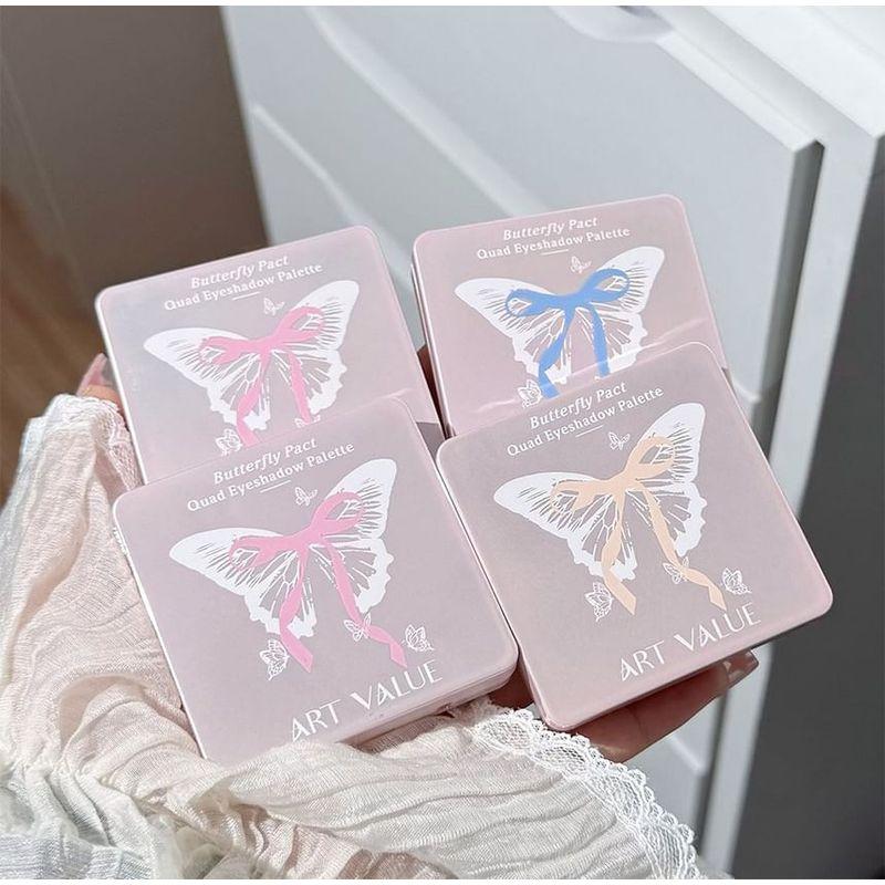 Art Value - Butterfly Pact Series 4-Color Eyeshadow Palette - 6 Types