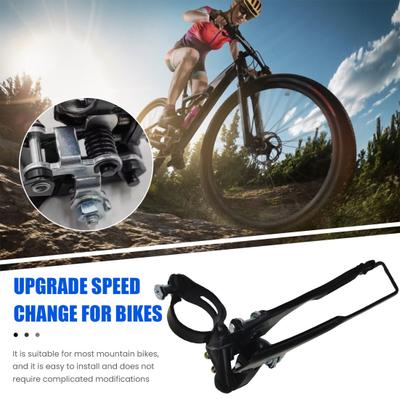 Universelles Fahrrad 3-Gang-Schaltwerk vorne Einfach zu installieren MTB Mountainbike Daumen-Schalthebel Fahrradzubehör