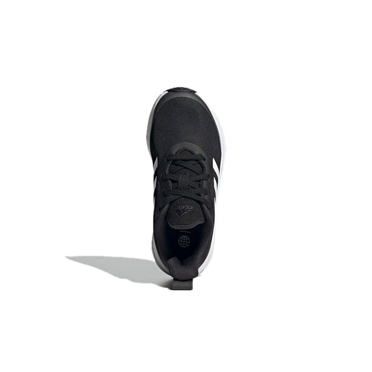 adidas FortaRun J Lace Running K Abrasion Resistant Breathable Low Top Sports Casual Shoes Black White Kids' GY7597