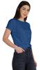 Inkmeso Summer Twist Front Knot Crop Top For Women With Short Sleeves Tee