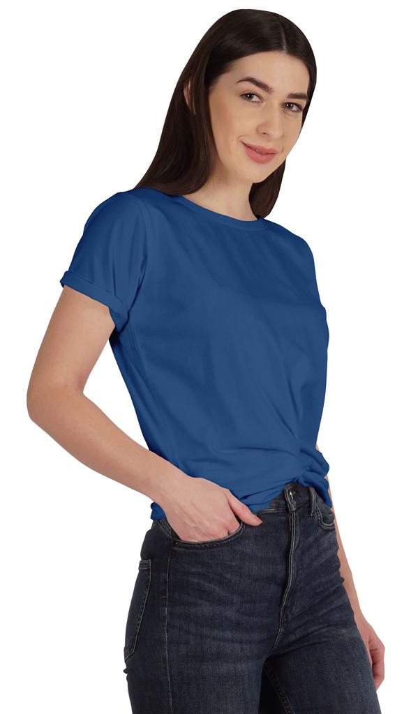 Inkmeso Summer Twist Front Knot Crop Top For Women With Short Sleeves Tee