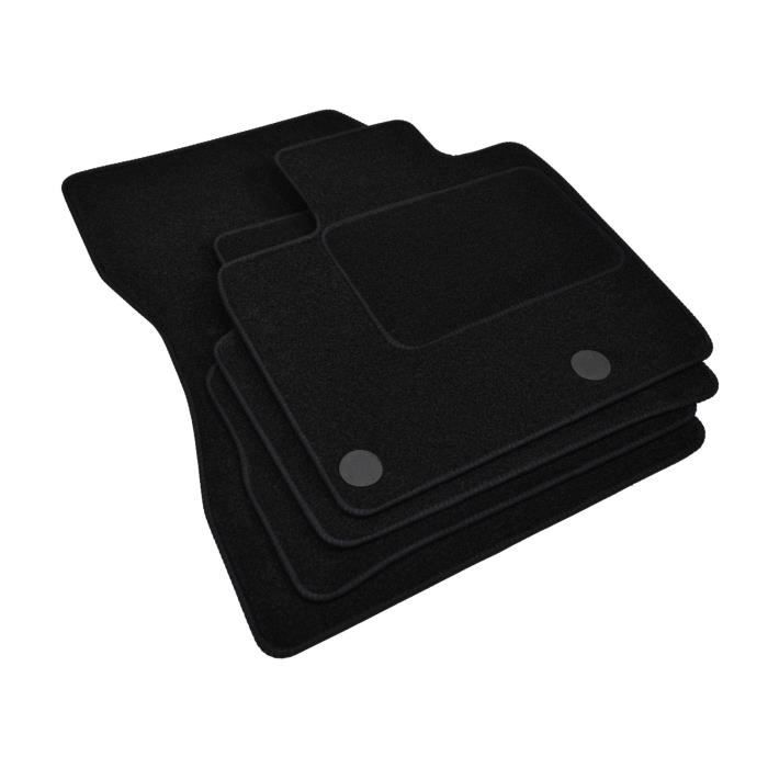 Tapis de sol - Opel - Agilla - Velours noir - Sur mesure - Renforcé au niveau des pédales