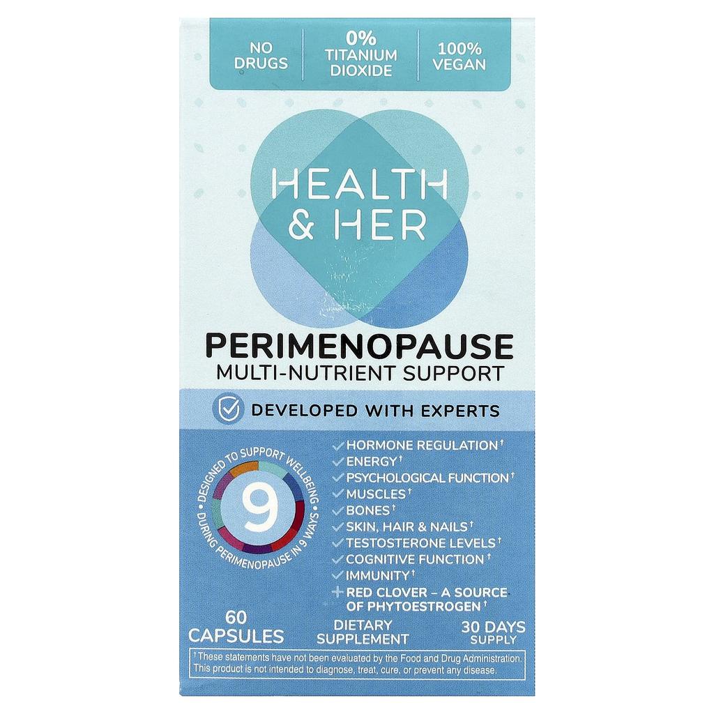 Pre- and Post-menopausal, Various Nutritional Support, 60 Capsules