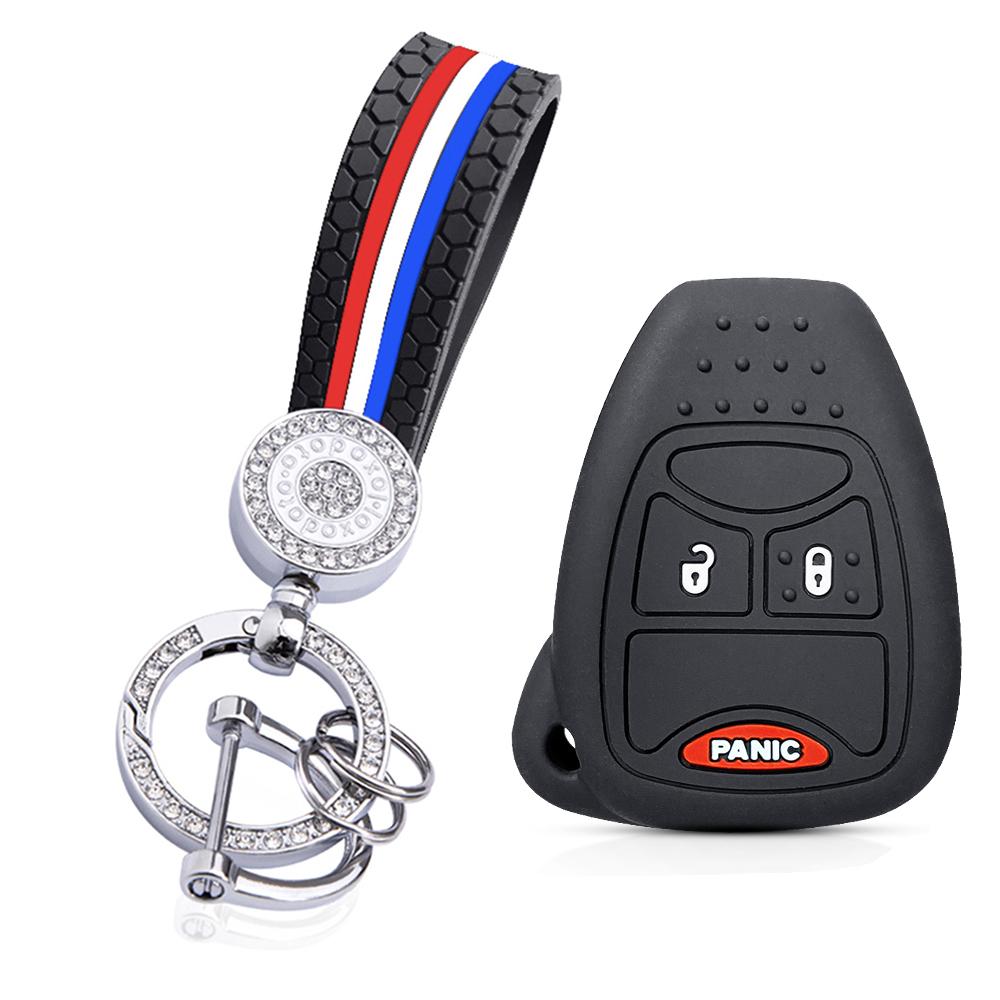 For Dodge Avenger Caliber Cool Bo For Jeep Grand Cherokee Compass Patriot For Chrysler 300c Voyager PT Cruiser Key Case Cover